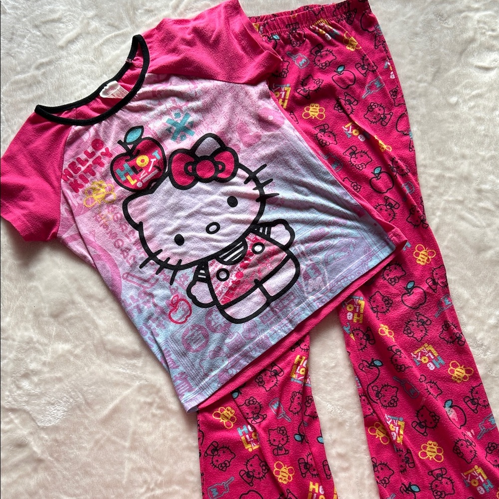 Hello Kitty Pink and Red Kids Pajama Set